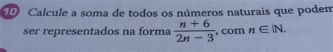 Calcule a soma de todos os números naturais que podem ser representados