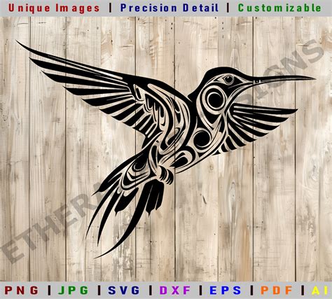 Hummingbird SVG Canadian Native Art Alaskan Native Art Cricut Cut File ...