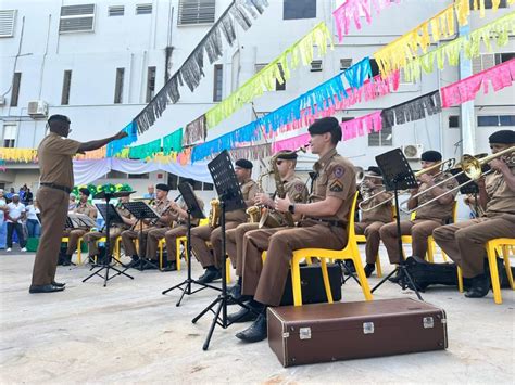 BANDA DA POLÍCIA MILITAR FAZ A ABERTURA DA 40ª SIPAT DA SANTA CASA