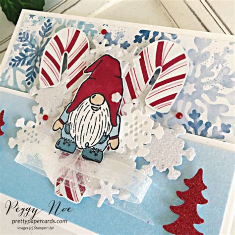 Handmade Christmas Card Using The Kindest Gnomes Stamp Set By Stampin