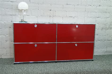 Usm Haller Sideboard Oh Mit Klappt Ren Rubinrot