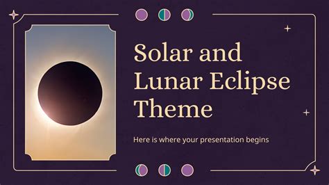 Solar And Lunar Eclipse Theme Google Slides PPT