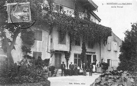 Rosières aux Salines Carte postale ancienne et vue d Hier et Aujourd