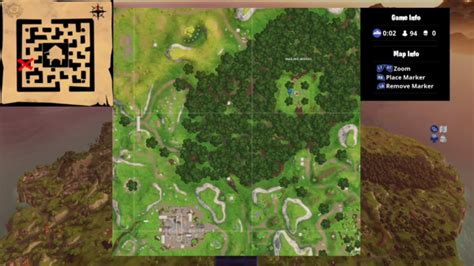 Fortnite Retail Row Treasure Map Location VG247