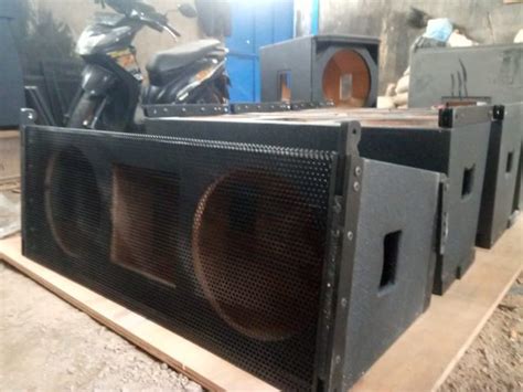 Jual Box Speaker 10 Inchi Double Line Array Ram Lokal Bracket Lokal