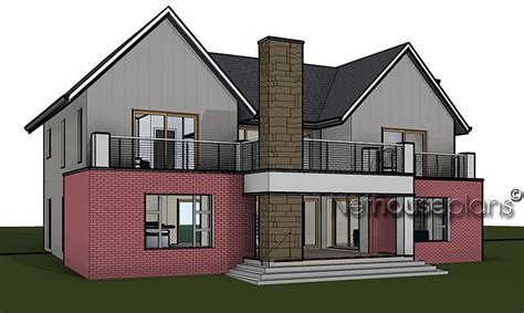 Brick House Plan Double Storey 3 Bedroom House Plan Nethouseplans