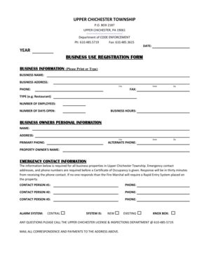 Fillable Online Business Use Registration Form Wix Fax Email