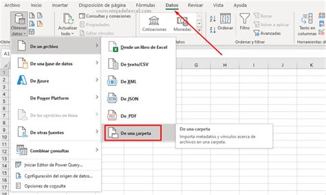 Como Crear Una Lista De Archivos De Una Carpeta De Windows En Excel