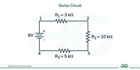 Series Circuit Formula Derivation And Examples Geeksforgeeks