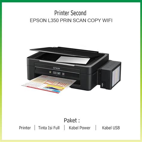 Printer Second Bekas Epson L All In One Print Scan Copy Lazada