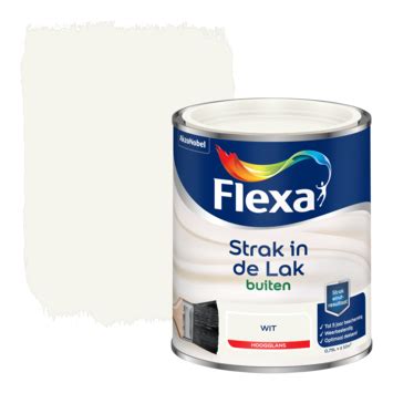 GAMMA Flexa Strak In De Lak Buitenlak Hoogglans Wit 750 Ml Kopen