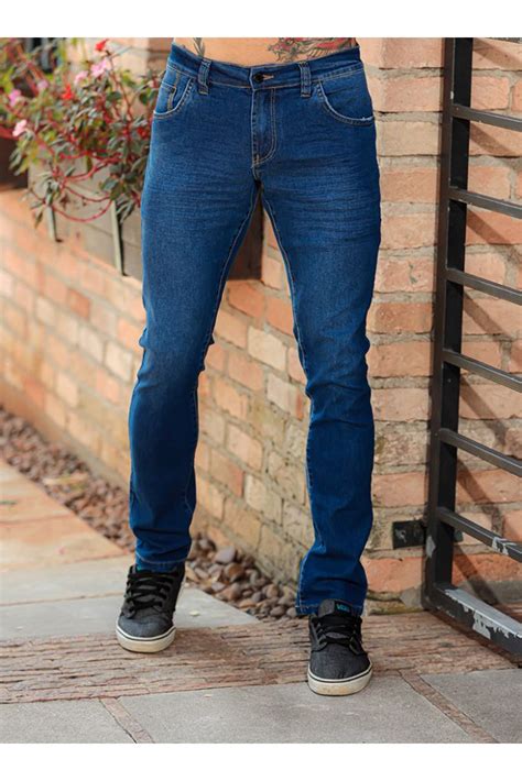 Cal A Jeans Reta Masculina Revanche Velenje Azul Estilo Cl Ssico