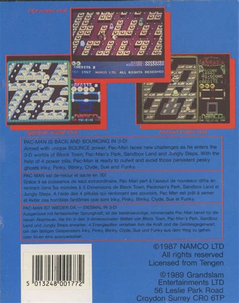 Pac Mania Cover Or Packaging Material Mobygames