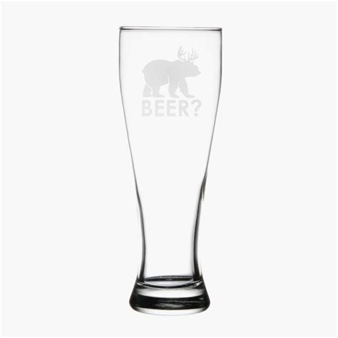 Engraved Pilsner Glass 23oz Crystal Images Inc