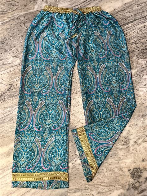 Indian Handmade Recycle Sari Silk Palazzo Pant Women S Silk Palazzo