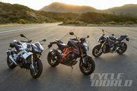 Aprilia Tuono V4 R vs. BMW S1000R vs. KTM 1290 Super Duke R Comparison ...