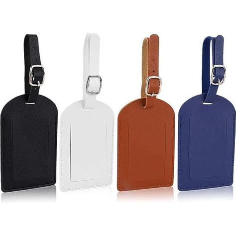 Diegimr 4pcs Étiquettes Valise Avion Identifiants Étiquettes de Bagage