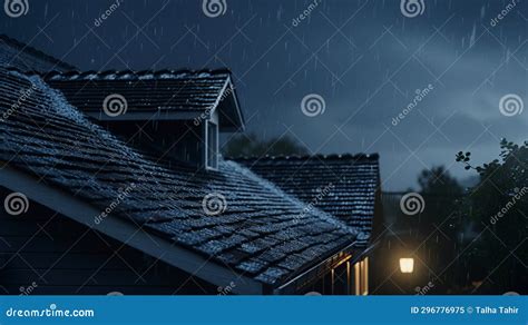 Sound of Rain Falling on Your Roof Stock Illustration - Illustration of ...