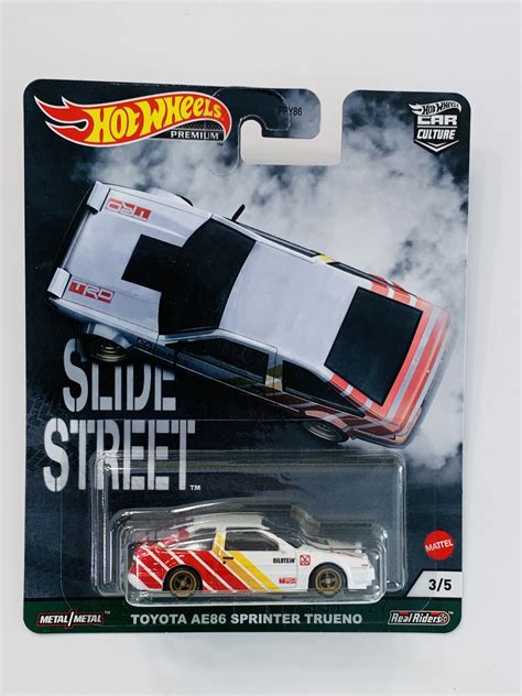 Hot Wheels Premium Car Culture Slide Street Toyota AE86 Sprinter Trueno