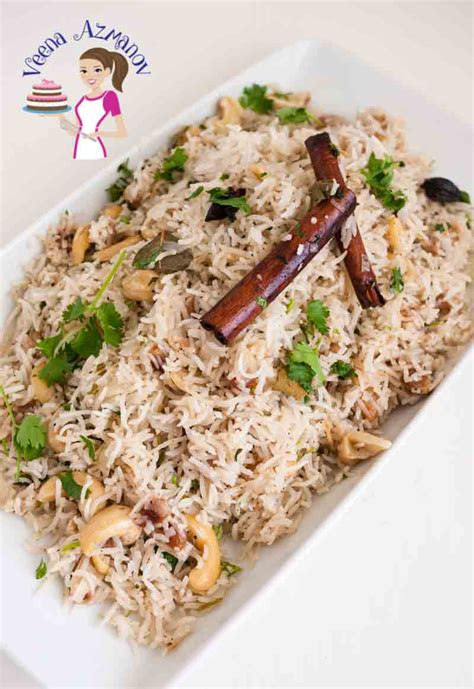 Rice Pilaf with luxurious Fruit and Nuts - Fragrant Rice Pulao - Veena ...