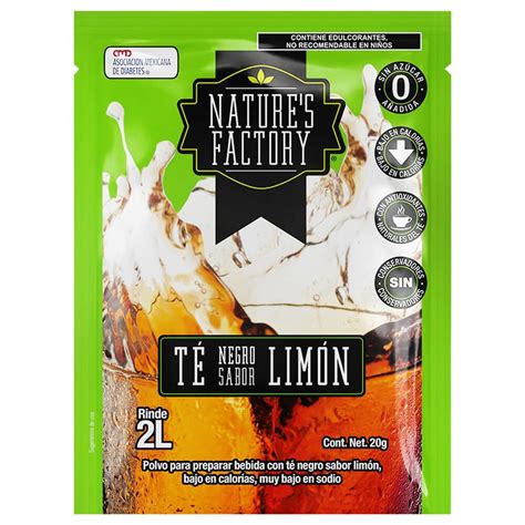 Te Natures Factory Bebida En Polvo Fria Sabor Lim N G