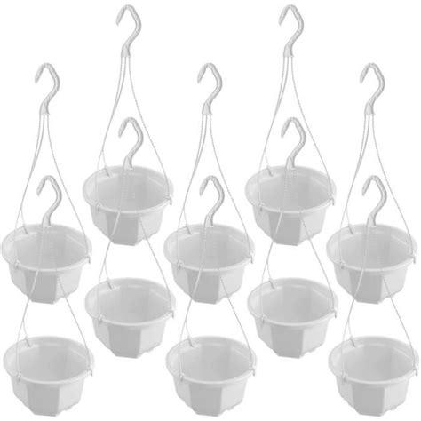 Ensembles De Pots De Fleurs Suspendus En Plastique Pouces Pot D