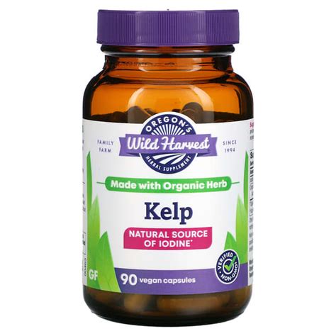 Oregons Wild Harvest Kelp 90 Vegan Capsules