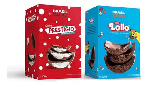 Ovo De Páscoa Trufado Lollo E Prestigio 400g Brasil Cacau Frete grátis