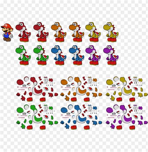 Mario Yoshi Sprite Png Transparent With Clear Background Id Toppng