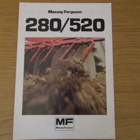 Massey Ferguson Mf Mf Mf Disc Harrow Brochure Anglaise