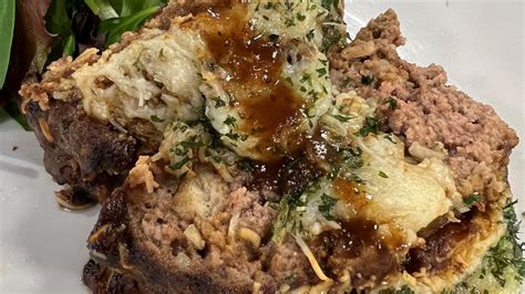 Mushroom Swiss Meatloaf