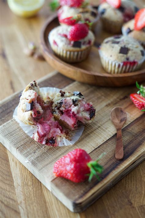 Muffins Fraise Chocolat Les P Pites De Noisette