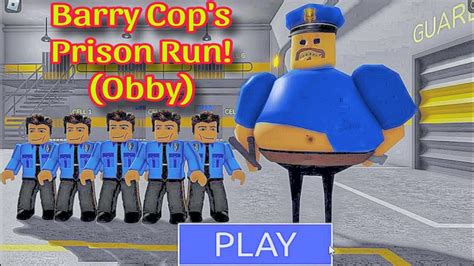 Free Morphs Barry Cops Prison Run Obby Walkthrough Gameplay