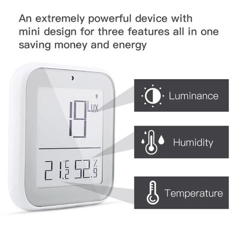 MOES Capteur de température humidité et luminosité Zigbee