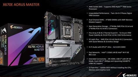 Gigabyte X E And X Am Motherboards Features And Specs Revealed