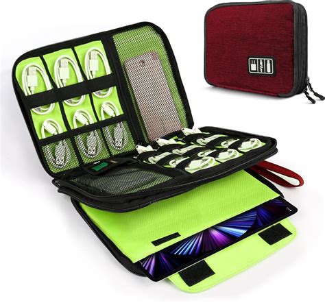 Luxtude Electronic Organizer Double Layer Travel Organizer Bag