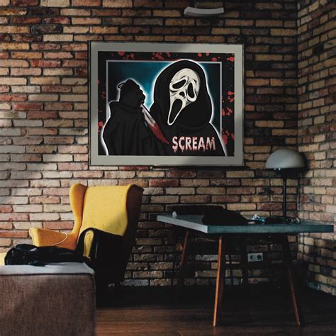 Scream Movie Poster Digital Download Wall Art Gift Idea Home Decor ...