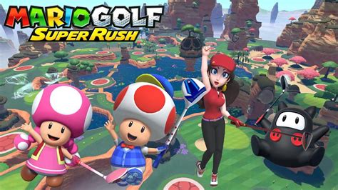 Mario Golf Super Rush Speed Golf Toadette Vs Toad Vs Pauline Vs