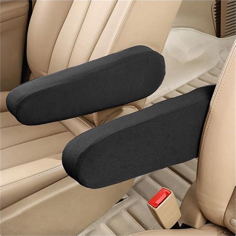 Amazon AUCELI 2 Pcs Car Front Seat Armrest Covers Cloth Fabric