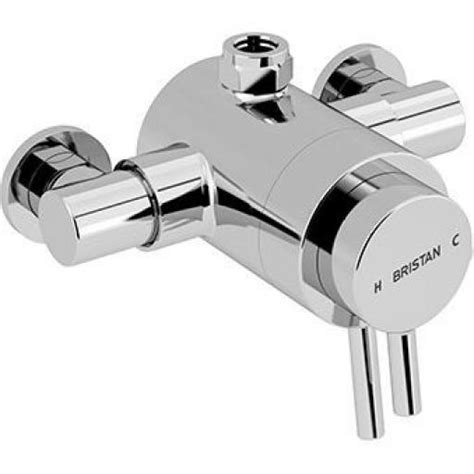 Bristan Thermostatic Exposed Dual Control Shower Valve Top Outlet