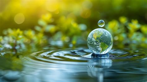 Meio Ambiente E Agua - Dia Mundial da Água Conceito Cada gota importa dia do meio ambiente e ...