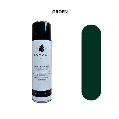 Famaco Suede Nubuck Renovateur 250ml Groen Schoenspecialist Nl