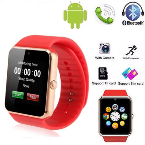 Gt08 Smartwatch With Sim Card Slot And 20mp Camera For Iphone Samsung