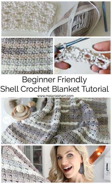 Shell Crochet Blanket Tutorial - Beginner Friendly with Video Tutorial