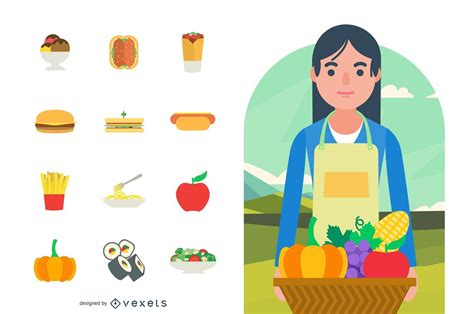 Food & Cooking Vector Graphics Vector Download