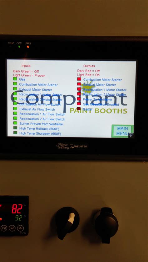 Paint Booth Control Panels