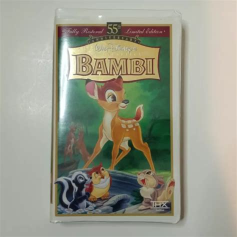 Bambi Vhs Th Anniversary Limited Edition Rare Masterpiece Collection