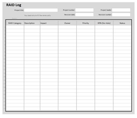 Raid Log Template 6 Free Printable Ms Word Log Formats Samples