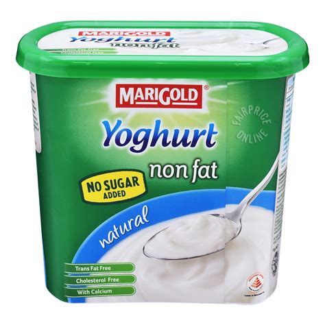 Marigold Non Fat Yoghurt Natural No Sugar Added Ntuc Fairprice