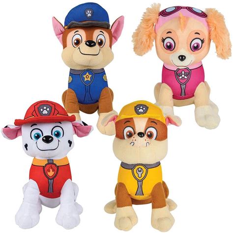 Paw Patrol Inch Character Marshall Chase Rubble Skye Stuffed Plush Toy